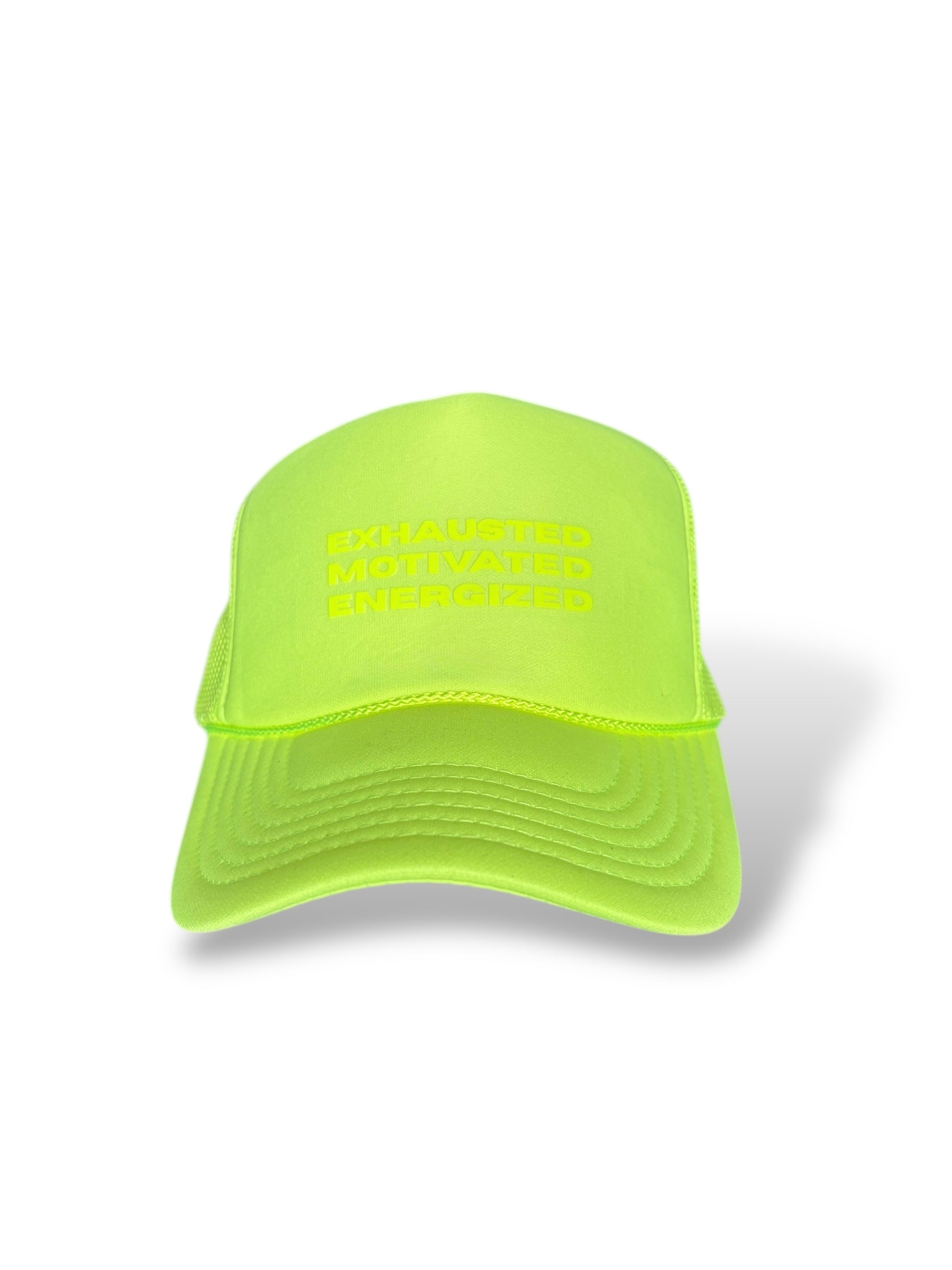 Neon Exhausted,Motivated,Energized