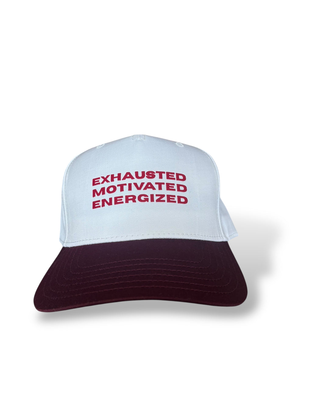 Maroon Exhausted,Motivated,Energized