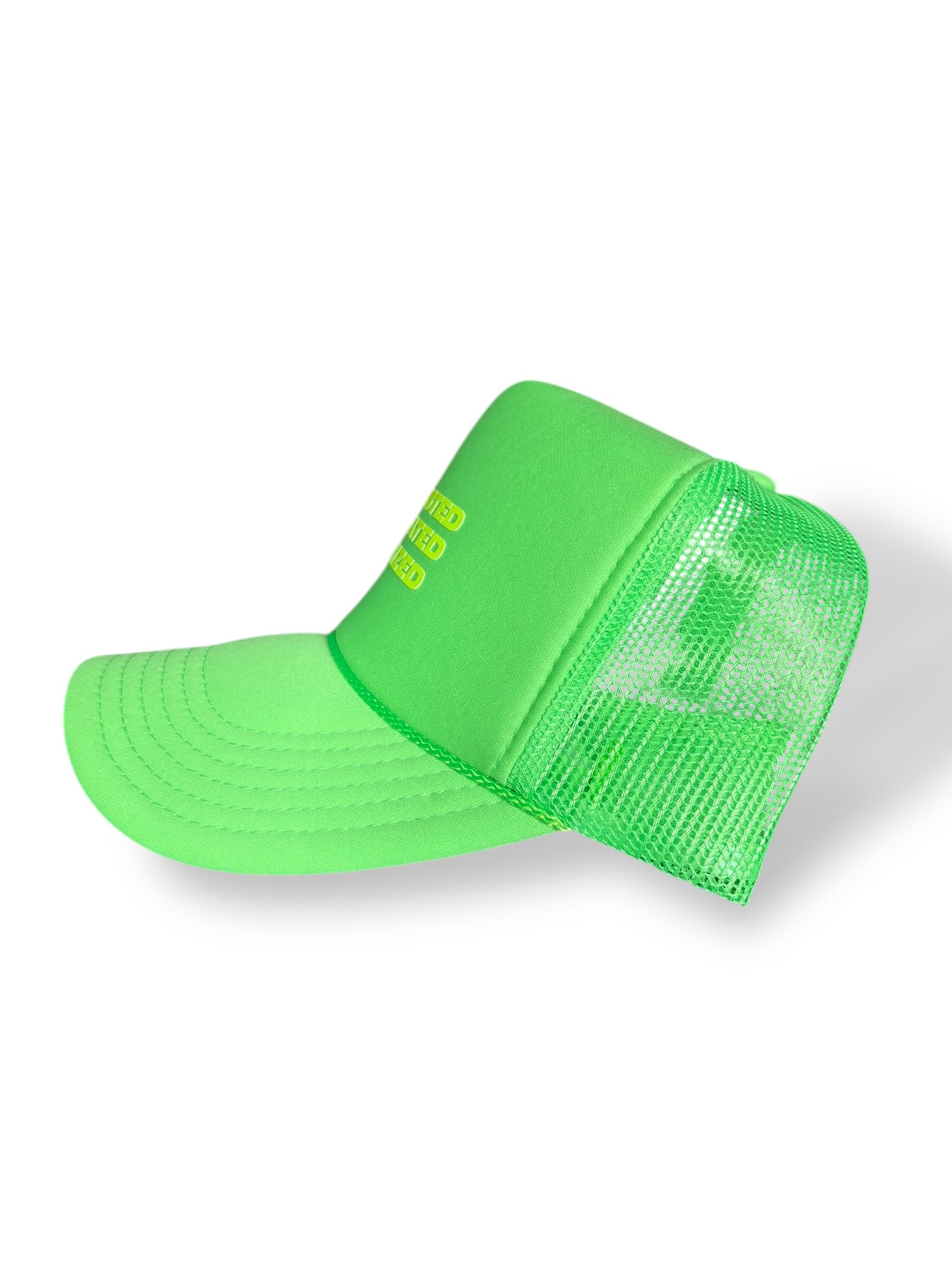 Neon Green Exhausted,Motivated,Energized