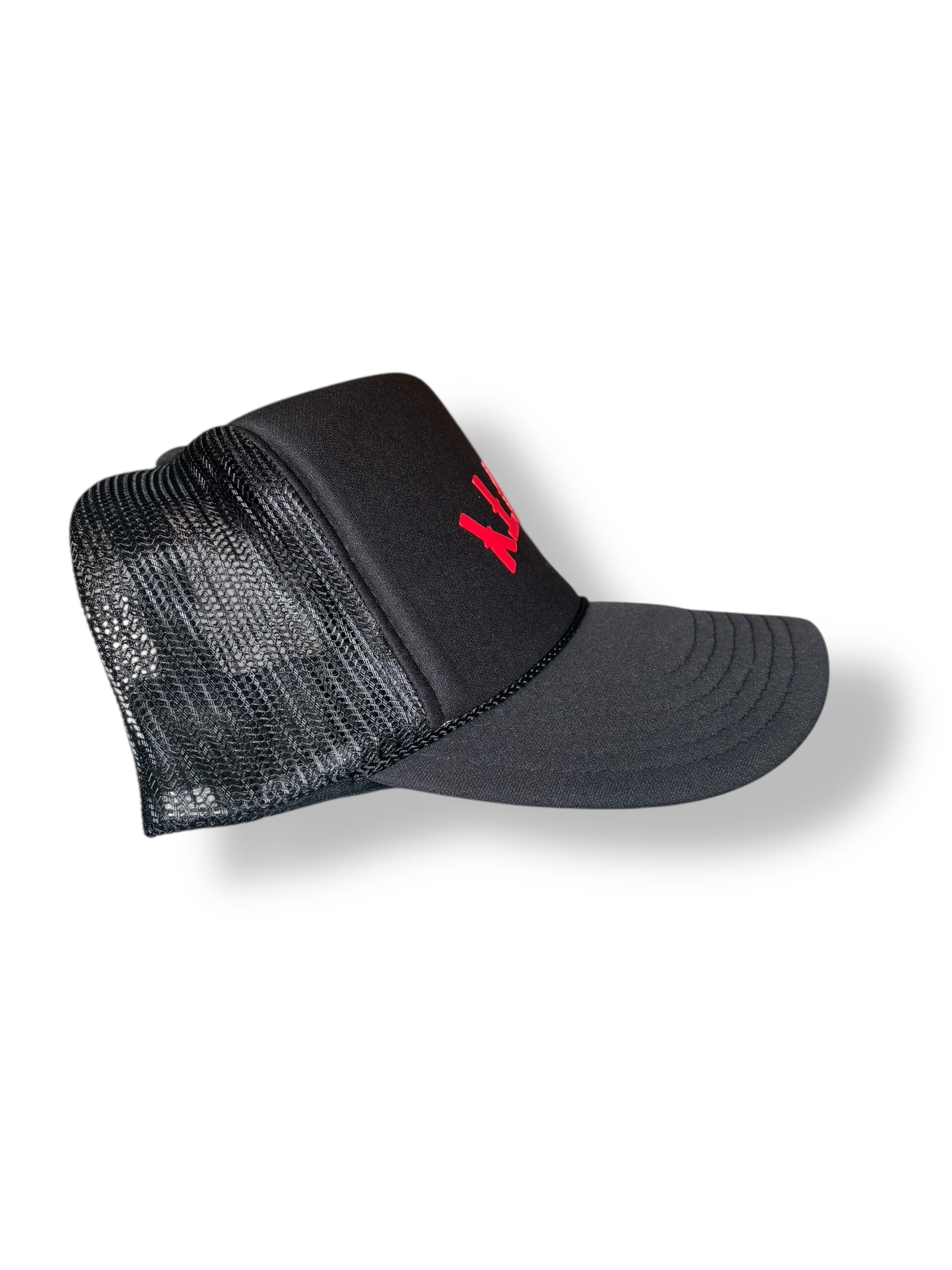 Black/Red Gritty